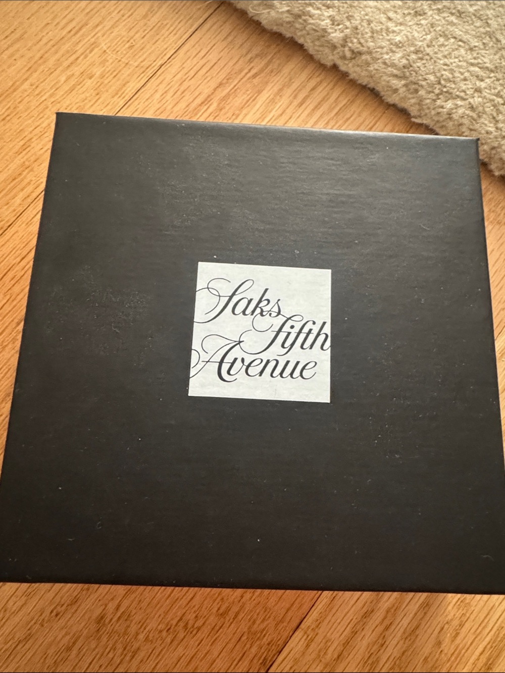 Saks Fifth Avenue Black Gift Box - Elegant Home Accent